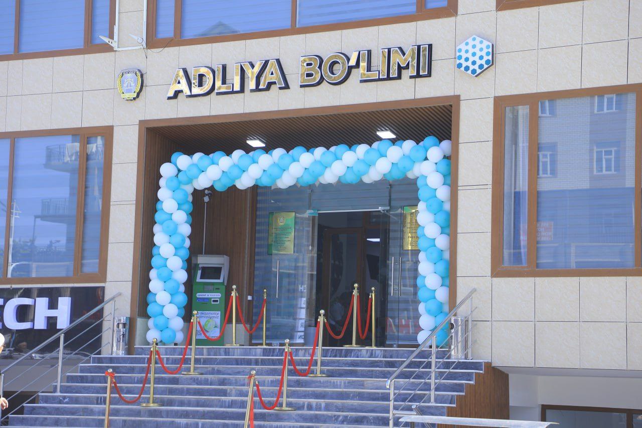 Косонсой туманида адлия бўлими янги бинода иш бошлади