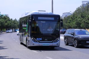 Наманган кўчаларида илк электробуслар синовдан ўтмоқда